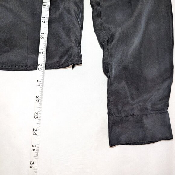 NWT Madewell | Cupro & Viscose Brushed Ruched-Front Top Long Sleeve Blouse | 2 - Picture 11 of 11